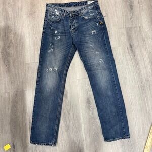 G Star Raw 3301 Slim Jean Men 31x32 (Actual 31x31) Blue Denim